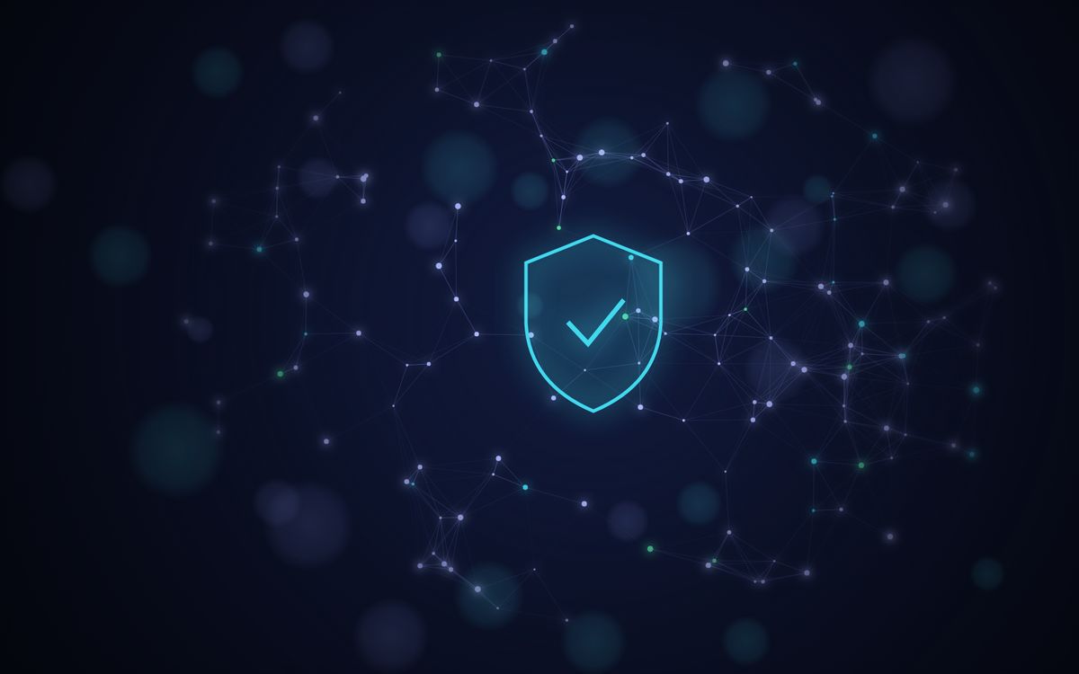 Escudo de seguridad sobre una red de equipos conectados